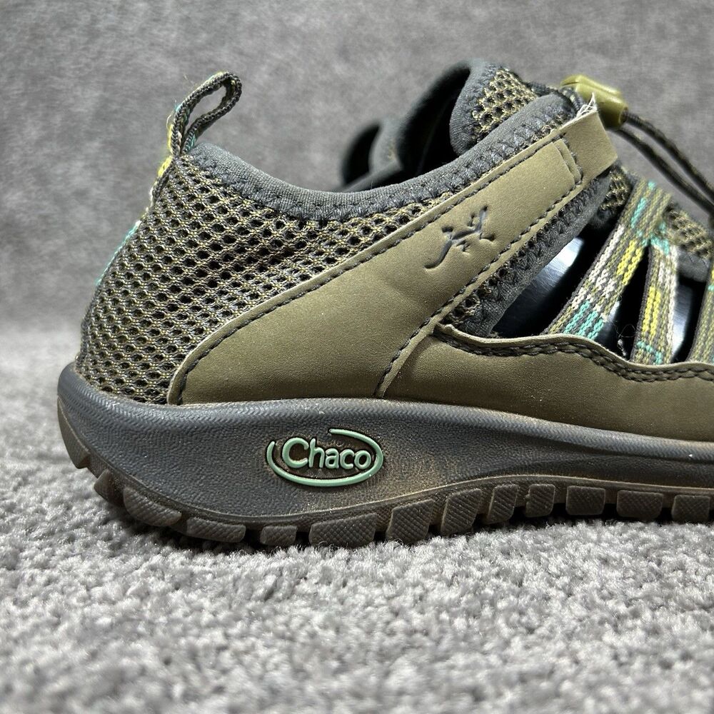 Chaco Outcross 2 Kids Size 4 Khaki Green Waterproof Outdoor Trail Shoes Shoes - Picture 2 of 12